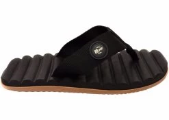 BR Sport Lucas Mens Brazilian Comfortable Thongs Sandals - Black