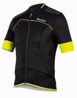 Santini Bcool Jersey Black - Red