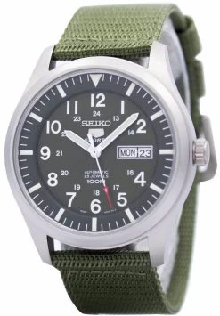 Seiko 5 Military Automatic Sports SNZG09 SNZG09K1 SNZG09K Men's Watch