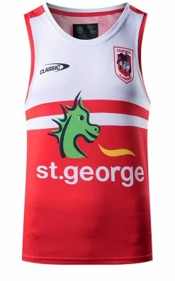 St George Dragons Youth Training Singlet 2021