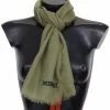 Missoni Green Cashmere Unisex Neck Wrap Scarf
