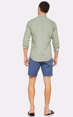 Oxford Men's Kenton Printed Shirt - Olive -Fashion Menswear Shop 1eb3f84364de5dd69d1b4ef07fd5a0c7