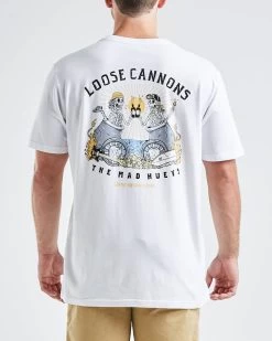 Mens The Mad Hueys Loose Cannons Tee - WHITE