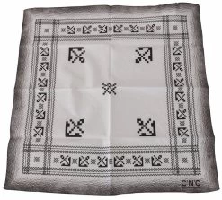 Costume National White Printed Bandana Cotton Scarf -Fashion Menswear Shop 20b527bb778b18ef2d3a4cbc1ade877b