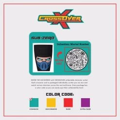 Mortal Kombat Sub-Zero Crossover Crew Socks -Fashion Menswear Shop 20e461f1b6ac481cc620b962579ab3fb