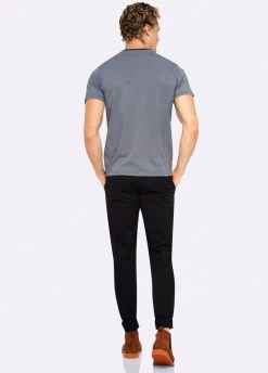 Men's Leo Pocket Front T-Shirt - Navy -Fashion Menswear Shop 21f5be22575573cffc7f19ebef0954d7