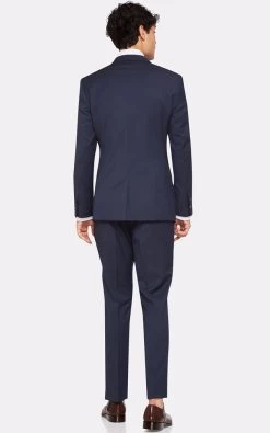 Oxford Men's Hopkins Peak Lapel Wool Suit Jacket - Gunmetal -Fashion Menswear Shop 22e07bf2d2d09c4433b47f3d5b040b44