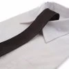 Mens Dark Brown 5Cm Skinny Plain Neck Tie
