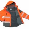 Rainbird Workwear Jones Softshell Coat - Fluoro Yellow/Charcoal