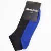 24 X Mens Low Cut Sport Casual Socks Bulk Pack Black & Blue