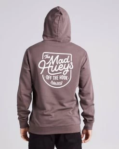 Mens The Mad Hueys Off The Hook Pullover - IRON PIGMENT -Fashion Menswear Shop 245856621a04db19346e9da23bdc5b70