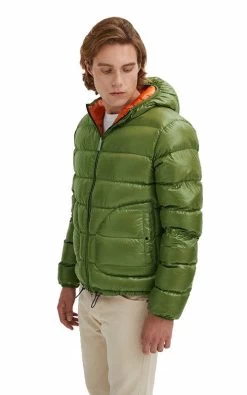 Centogrammi Green Nylon Jacket -Fashion Menswear Shop 25f3c622751132138199b888e5b21e04