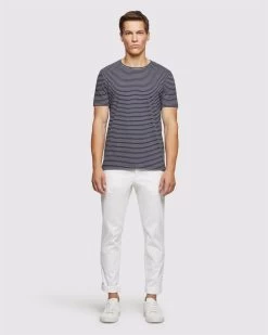 Oxford Men's Cooper Striped T-Shirt - Navy/White -Fashion Menswear Shop 26f6b14c22f22d691d38f5b01bec4115