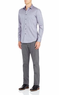 Oxford Men's Kenton Shirt - Navy/Blue 6 Oxford Men's Kenton Shirt - Navy/Blue -Fashion Menswear Shop 27d9e1cb8b4328cd766303b2268bdf2d