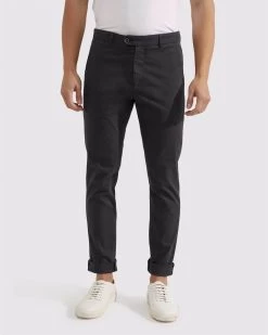 Oxford Men's Luka Stretch Casual Organic Cotton Pants - Gunmetal