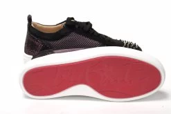 Christian Louboutin Version Black Happy Rui Spikes Flat Shoes -Fashion Menswear Shop 28386e6f45efe68f2ae2c896fbdc4842