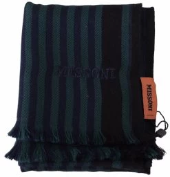 Missoni Multicolor Striped Wool Unisex Neck Wrap Shawl -Fashion Menswear Shop 2838d0b771cb4b459602f896941d1816