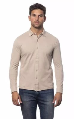 Verri Beige Cotton Shirt