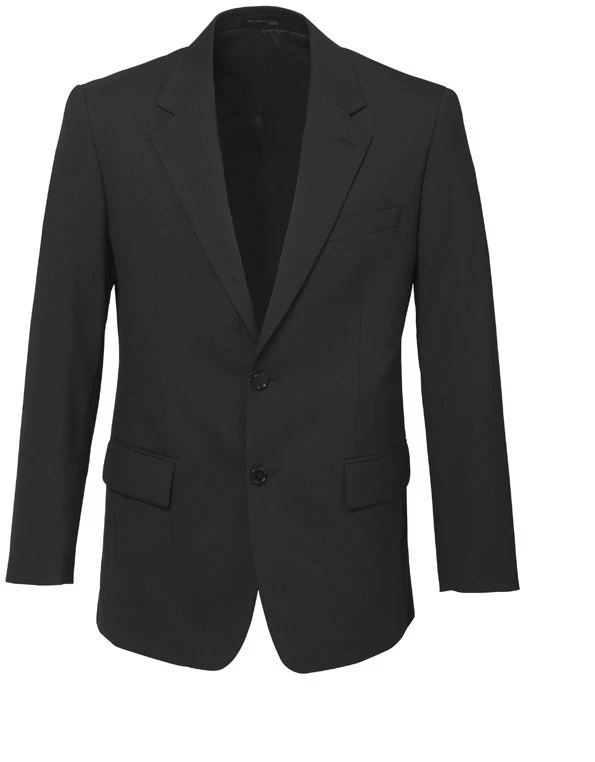 Biz Corporates Comfort Wool Stretch Mens Two Button Classic Jacket - Charcoal 1 Biz Corporates Comfort Wool Stretch Mens Two Button Classic Jacket - Charcoal