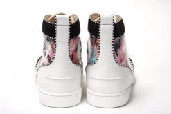 Christian Louboutin Multi/Silver Lou Spikes Orlato Flat Shoes -Fashion Menswear Shop 28b3d570fb8f384d1a97a428f84015a4