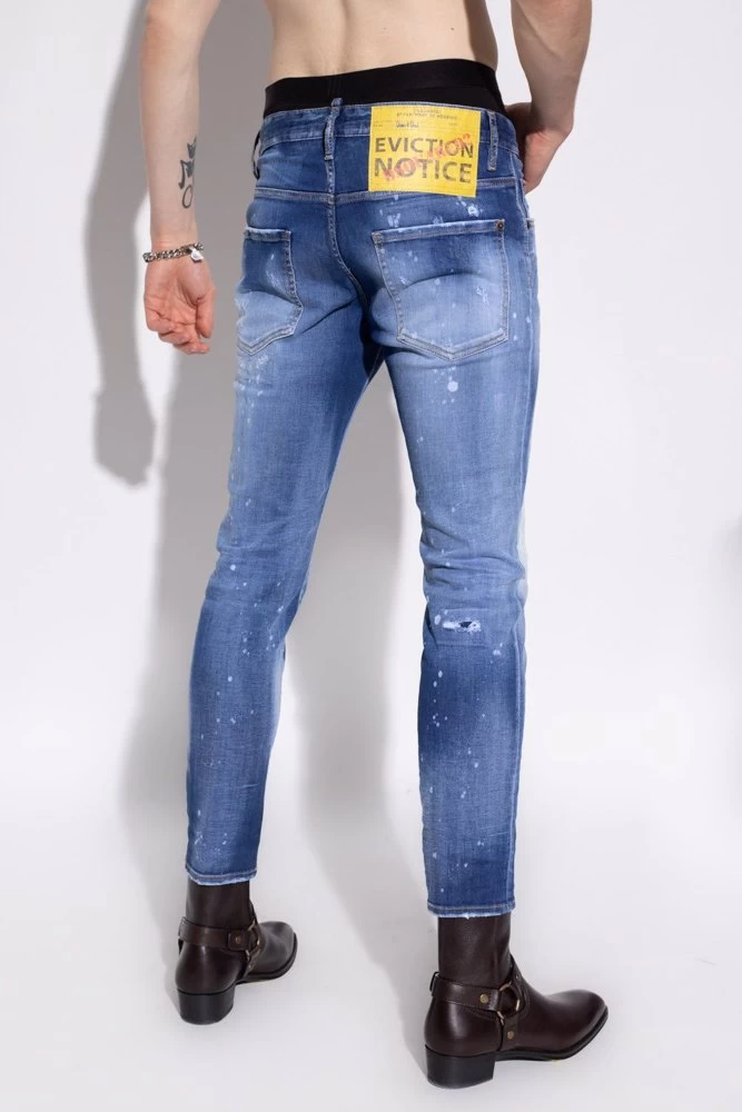 DSQUARED2 Dsquared² Blue Cotton Jeans & Pant 3 DSQUARED2 Dsquared² Blue Cotton Jeans & Pant - Image 3