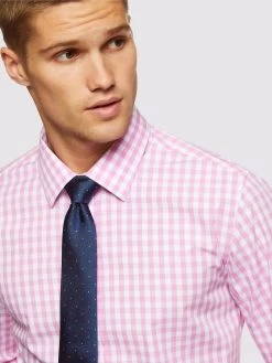 Oxford Men's Beckton Checked Shirt - Pink 9 Oxford Men's Beckton Checked Shirt - Pink -Fashion Menswear Shop 2a1330070cf3031a824873f3072440e6