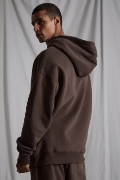 Factorie Original Oversized Hoodie Brown -Fashion Menswear Shop 2a3c37263b6a278d974eb28a9e41df39