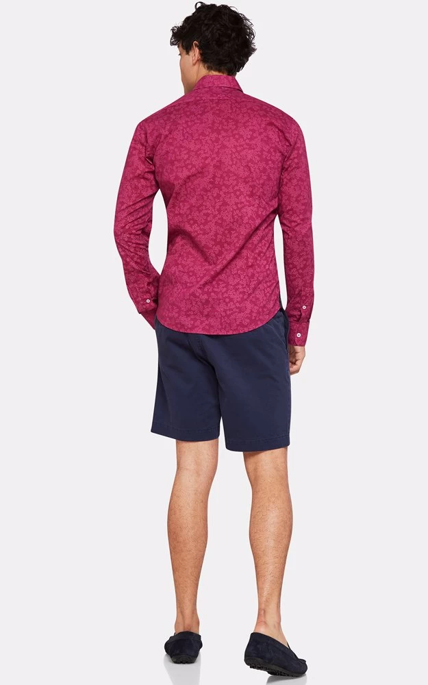 Oxford Men's Kenton Floral Print Shirt - Red 8 Oxford Men's Kenton Floral Print Shirt - Red - Image 8