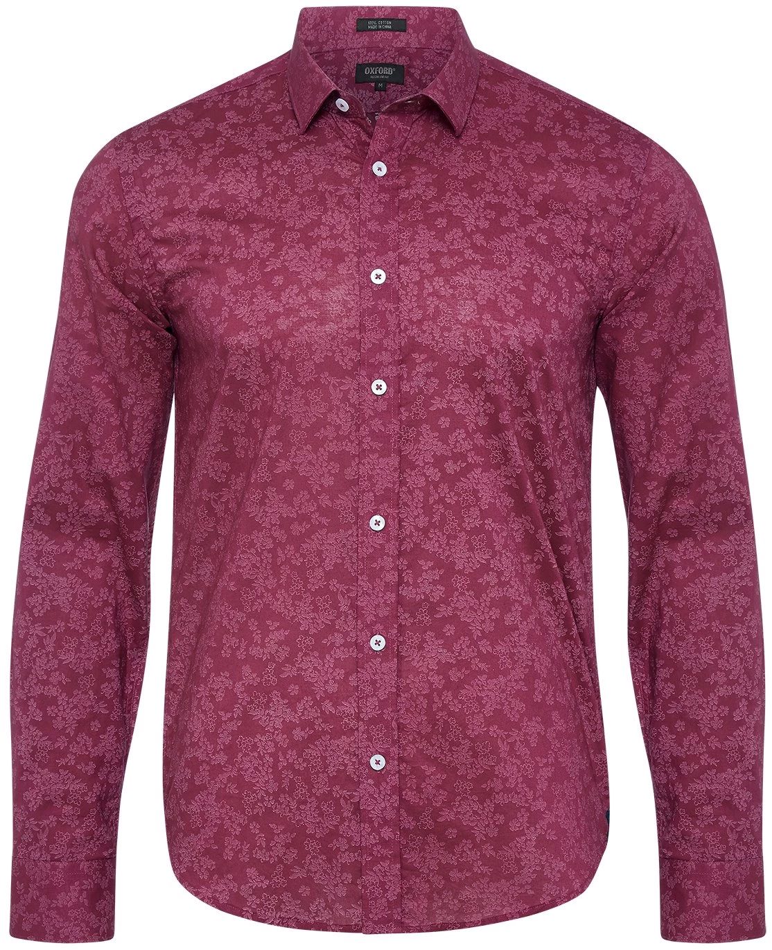 Oxford Men's Kenton Floral Print Shirt - Red 2 Oxford Men's Kenton Floral Print Shirt - Red - Image 2
