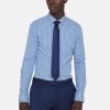 Oxford Men's Beckton Checked Shirt - Blue