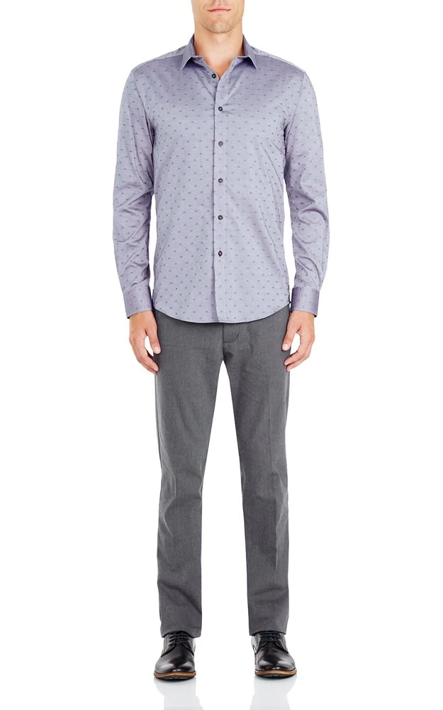 Oxford Men's Kenton Shirt - Navy/Blue 2 Oxford Men's Kenton Shirt - Navy/Blue - Image 2