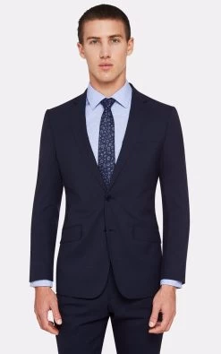 Oxford Men's New Hopkins Wool Suit Jacket - Ink