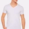 Oxford Men's Peter Stretch V-Neck T-Shirt - White
