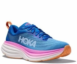 HOKA Bondi 8 Shoe - Coastal Sky/All Aboard - Womens Ladies Shoes -Fashion Menswear Shop 2d26838e3bbc76df216f9905518ea7a2
