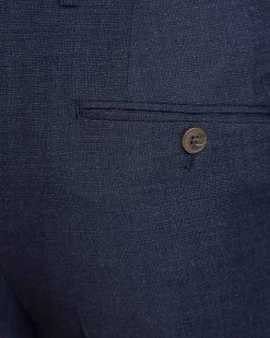 Oxford Men's Byron Wool Stretch Suit Trousers - Navy -Fashion Menswear Shop 2dd50539f05948a73e467fd693efff29