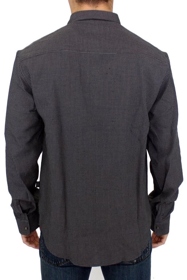 Costume National Gray Linen Casual Shirt 7 Costume National Gray Linen Casual Shirt - Image 7