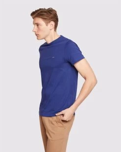 Oxford Men's Jed Organic Cotton Crw Nck T-Shirt - Navy -Fashion Menswear Shop 2ee8d33ba4dfb14988e10c9658833548