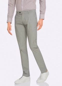 Oxford Men's Feather Stripe Slim Leg Trousers - Blue -Fashion Menswear Shop 2f0d76a61568a9c42d813b222a4137c7