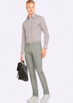 Oxford Men's Feather Stripe Slim Leg Trousers - Blue -Fashion Menswear Shop 2f6ac3c491d4c27c11cb56d3e59d6e0e