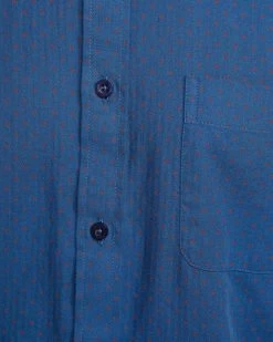 Oxford Men's Stratton Spot Printed Shirt - Blue 11 Oxford Men's Stratton Spot Printed Shirt - Blue -Fashion Menswear Shop 2ff73c29a07db61f1cc1cd4d7989e9b9