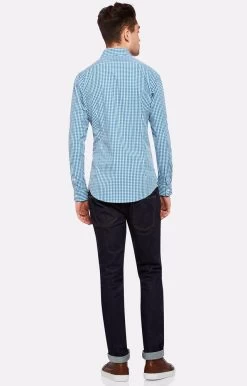 Oxford Men's Beckton Checked Shirt - Green 13 Oxford Men's Beckton Checked Shirt - Green -Fashion Menswear Shop 30f93949f717cb3d762c4ab0469f4274