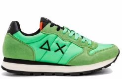 Sun68 Green Leather Sneaker