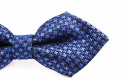 Boys Diamond Navy & Blue Crosses Patterned Cotton Bow Tie -Fashion Menswear Shop 327fe0c3600c5fbef6f1e62a1b66acba