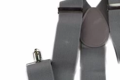 Extra Wide Heavy Duty Adjustable 120Cm Silver Adult Mens Suspenders -Fashion Menswear Shop 328d31d6dcf6402b17cfe2e9b191acd7