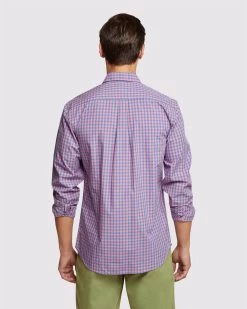 Oxford Men's Uxbridge Gingham Shirt - Pink -Fashion Menswear Shop 348573e612edd68920d237e05c2e48a7