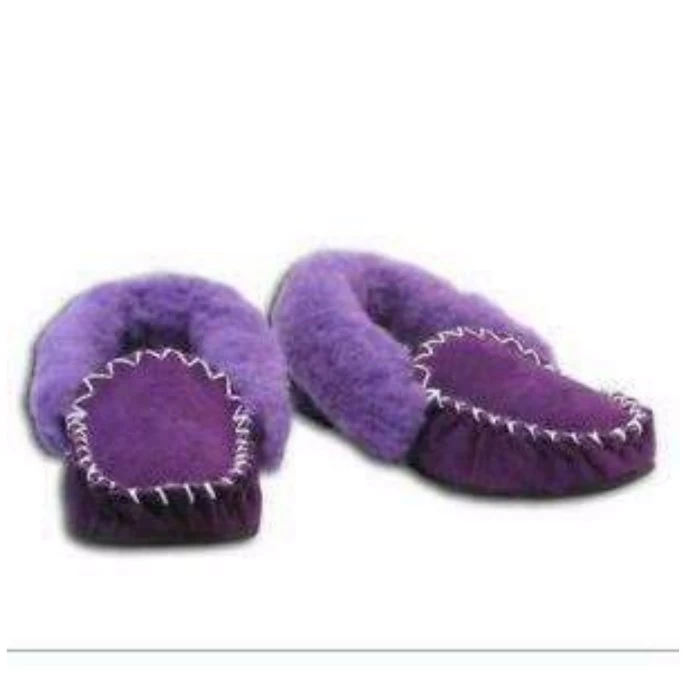 Merino Craft Moccasins - Purple 1 Merino Craft Moccasins - Purple