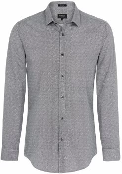 Oxford Men's Kenton Floral Print Shirt - Black