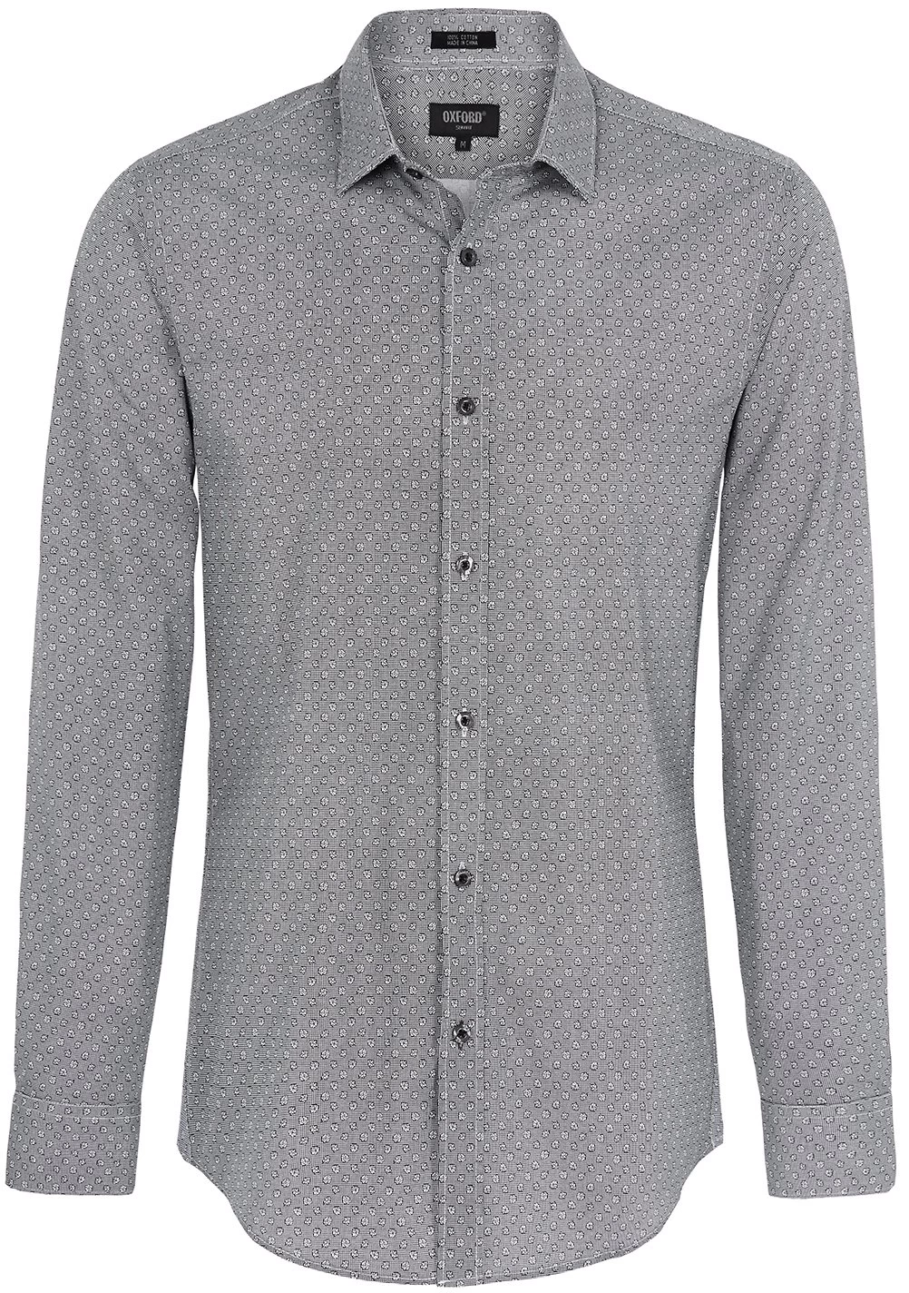 Oxford Men's Kenton Floral Print Shirt - Black 1 Oxford Men's Kenton Floral Print Shirt - Black