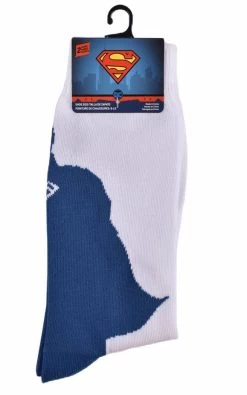 DC COMICS Superman Man Of Steel Crew Socks 2-Pair Pack -Fashion Menswear Shop 369f68036e0b49672087b1efbaf4b73c