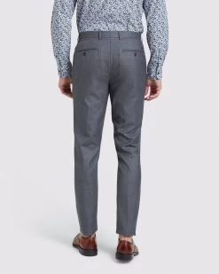 Oxford Men's Byron Wool Stretch Suit Trousers - Grey -Fashion Menswear Shop 36db68df5ed8a246548591c58106ac64